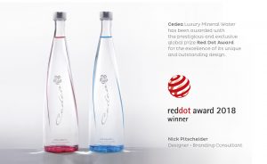 global reddot award nick pitscheider nicola luxury mineral water
