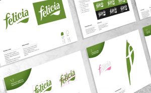 felicia pasta gluten-free rebranding brandbook design guidelines