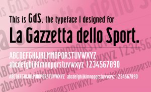 gazzetta dello sport brand typeface font design