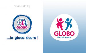 globo giocattoli rebranding old new